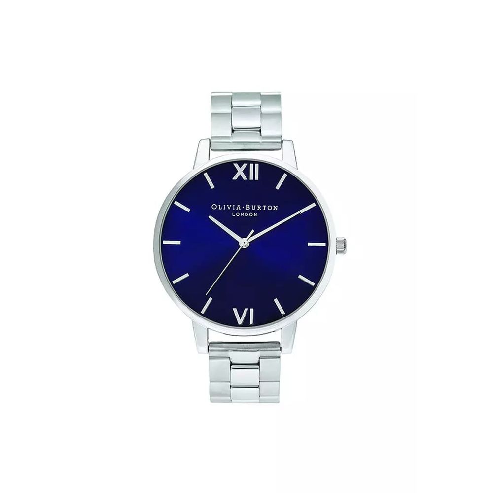 Montre acier inoxydable bleue
