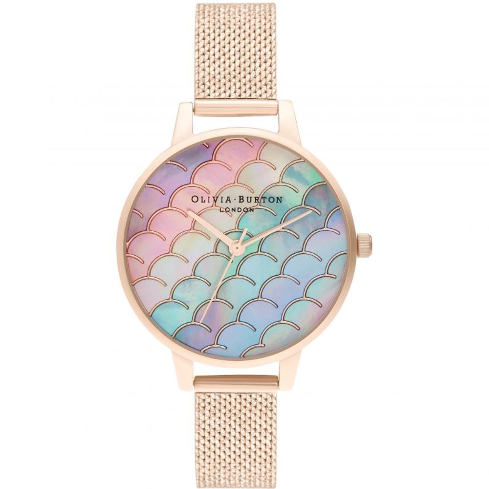Montre multicolore Deep à bracelet rose