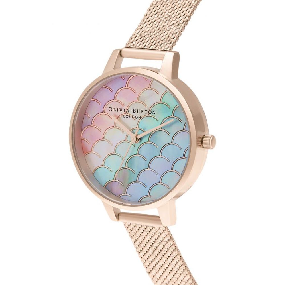 Montre multicolore Deep à bracelet rose