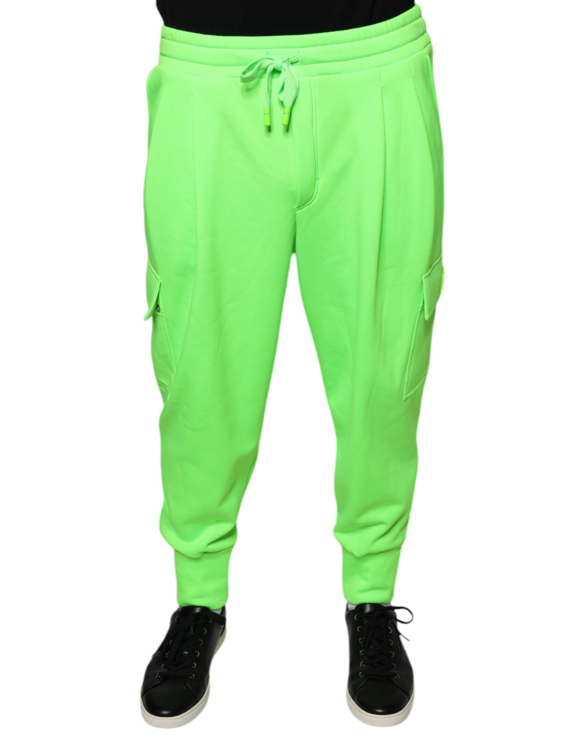 Pantalons DOLCE & GABBANA Cargo vert néon