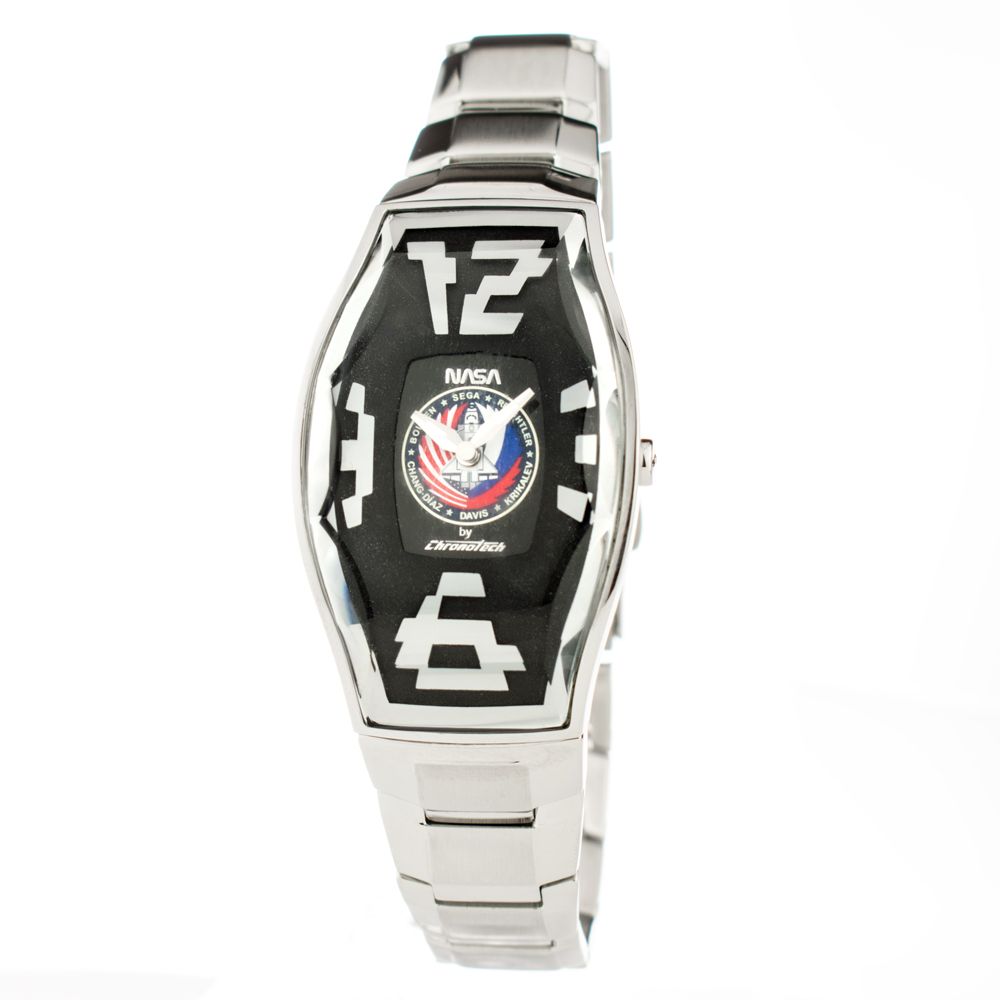Montre argentée noire