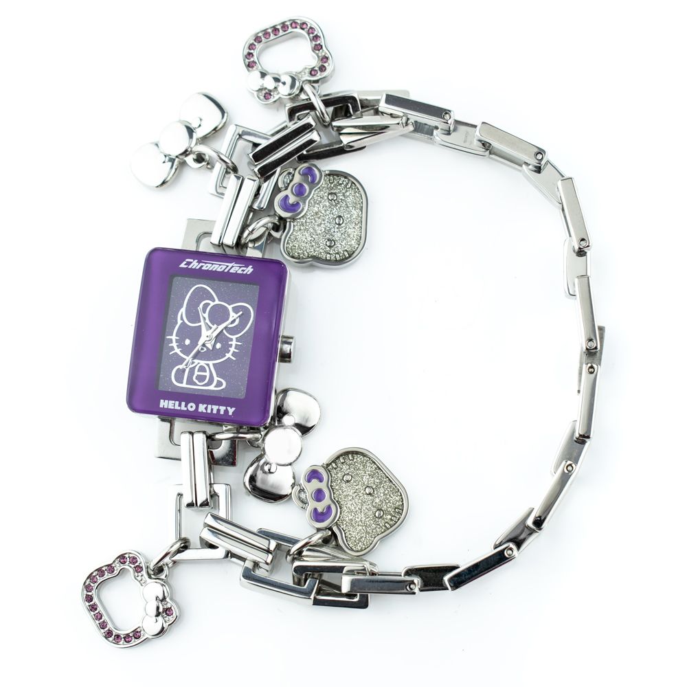 Montre Quartz Lilas argentée
