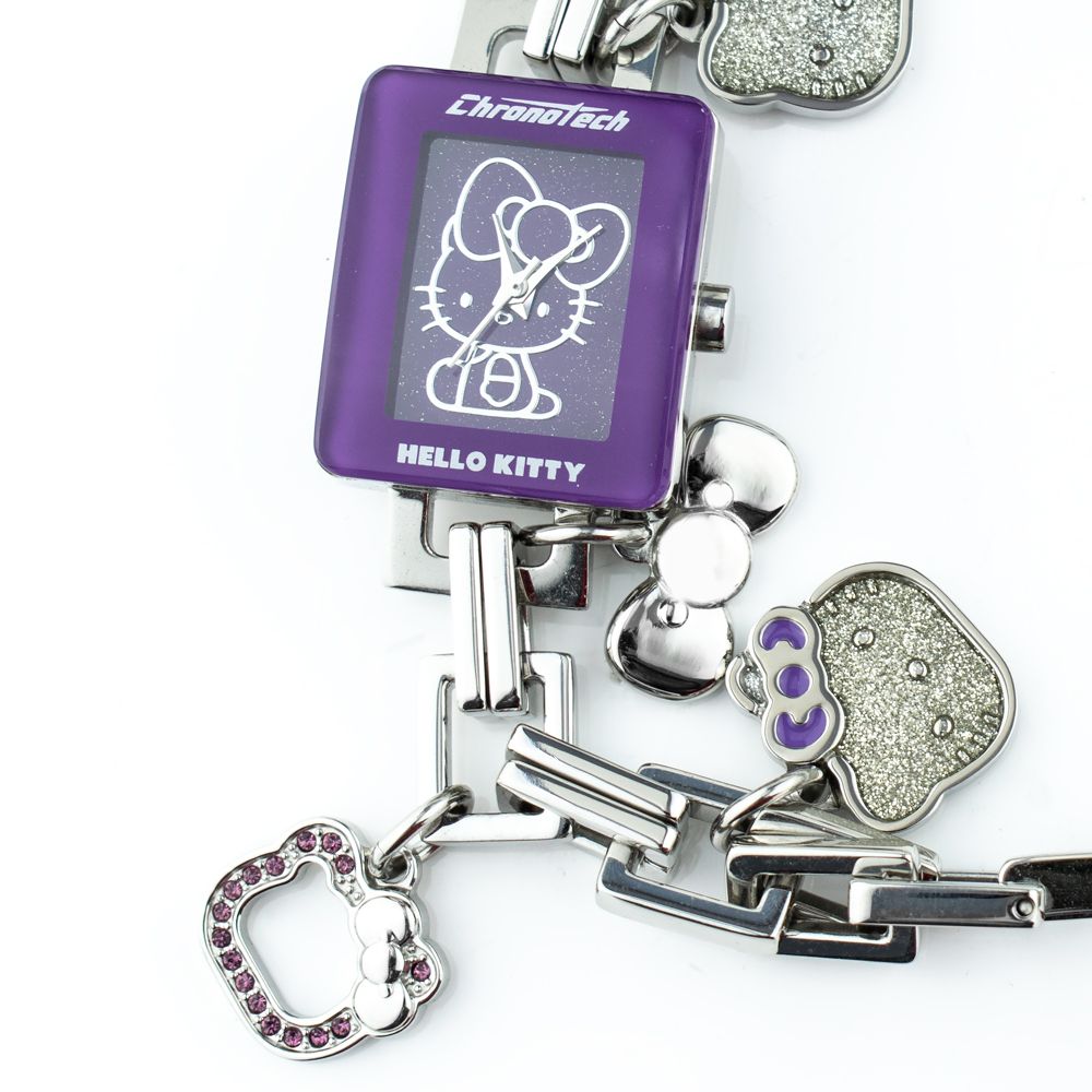 Montre Quartz Lilas argentée