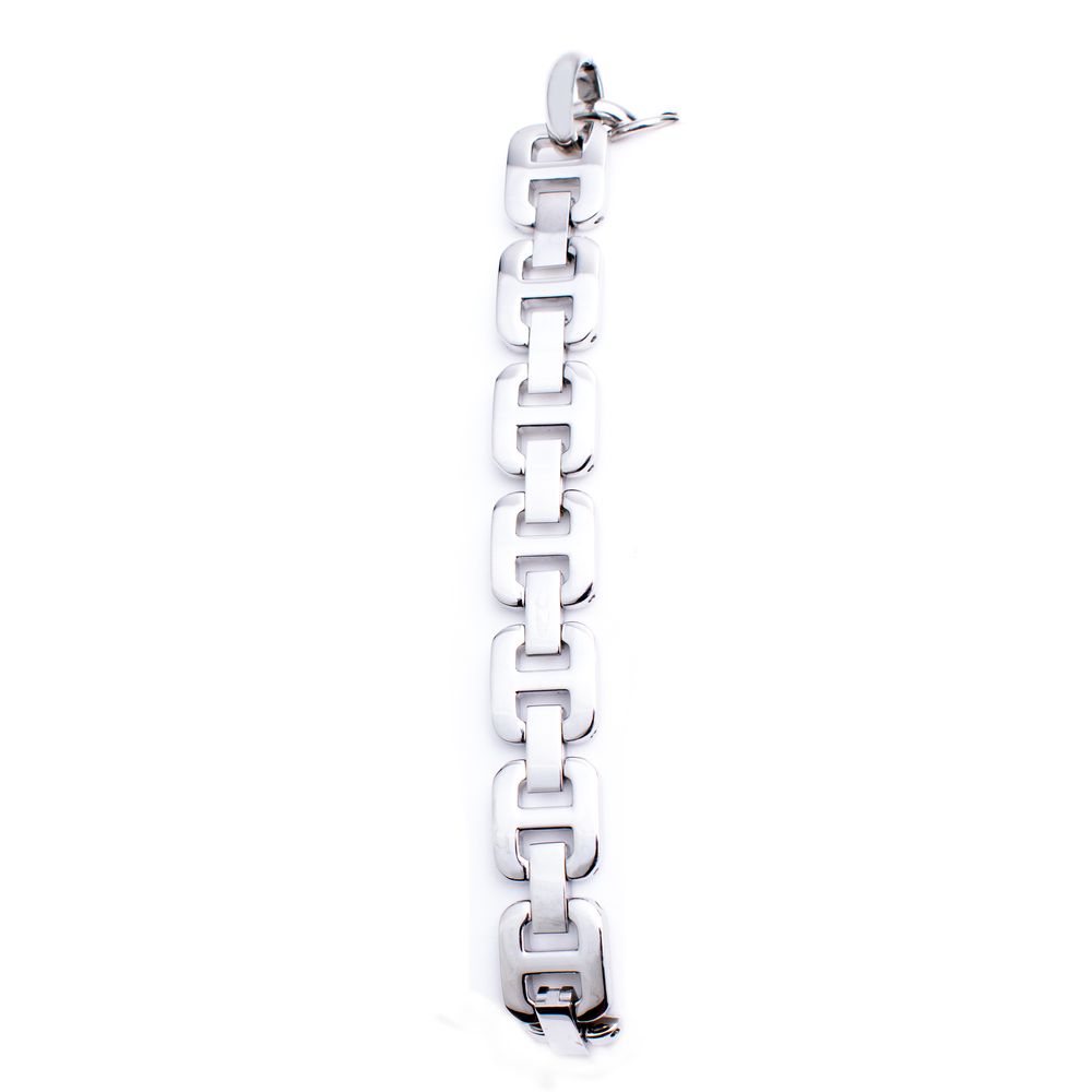 Montre argentée à quartz blanche