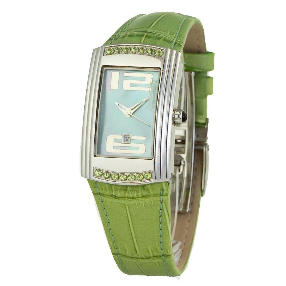 Montre Green cuir verte