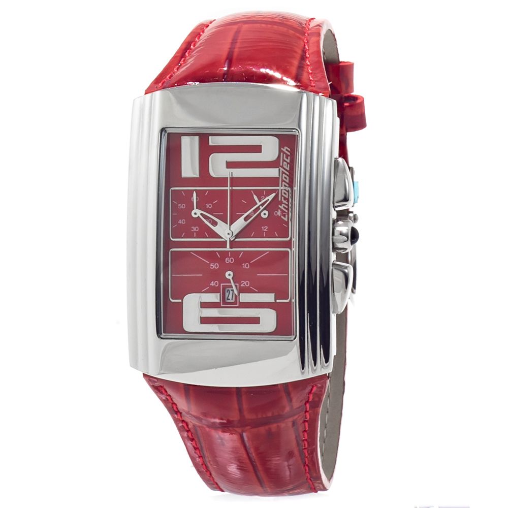 Montre Red cuir rouge rouge