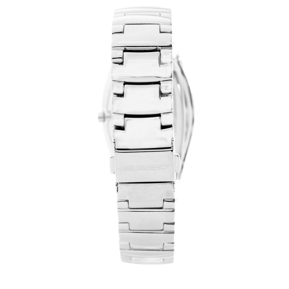 Montre argentée cadran noir