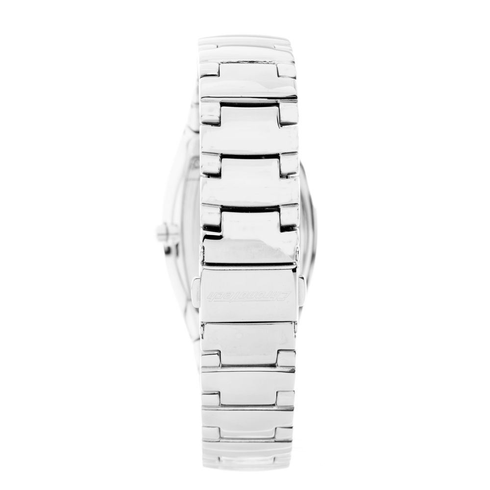 Montre argentée analogique rose rose