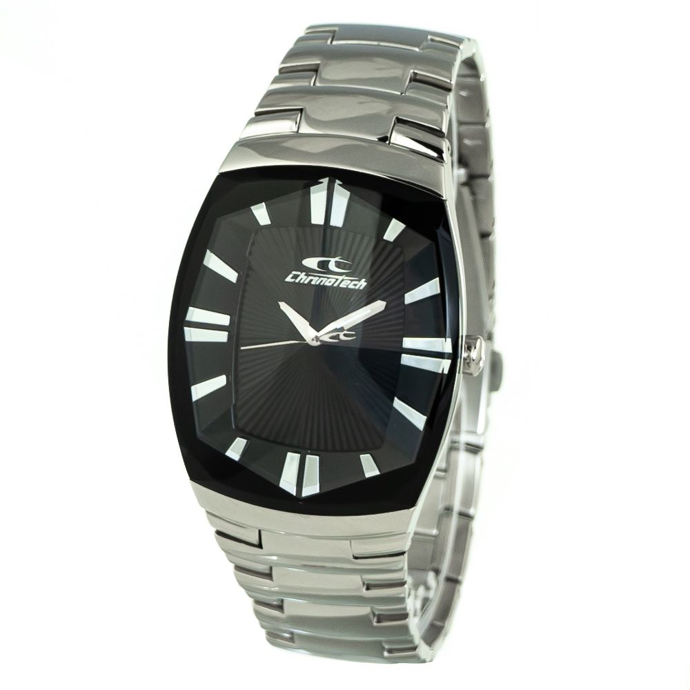 Montre Silver analogique noire