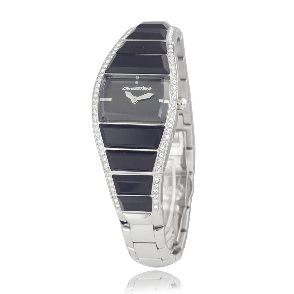 Montre Lady Frontier argentée noire