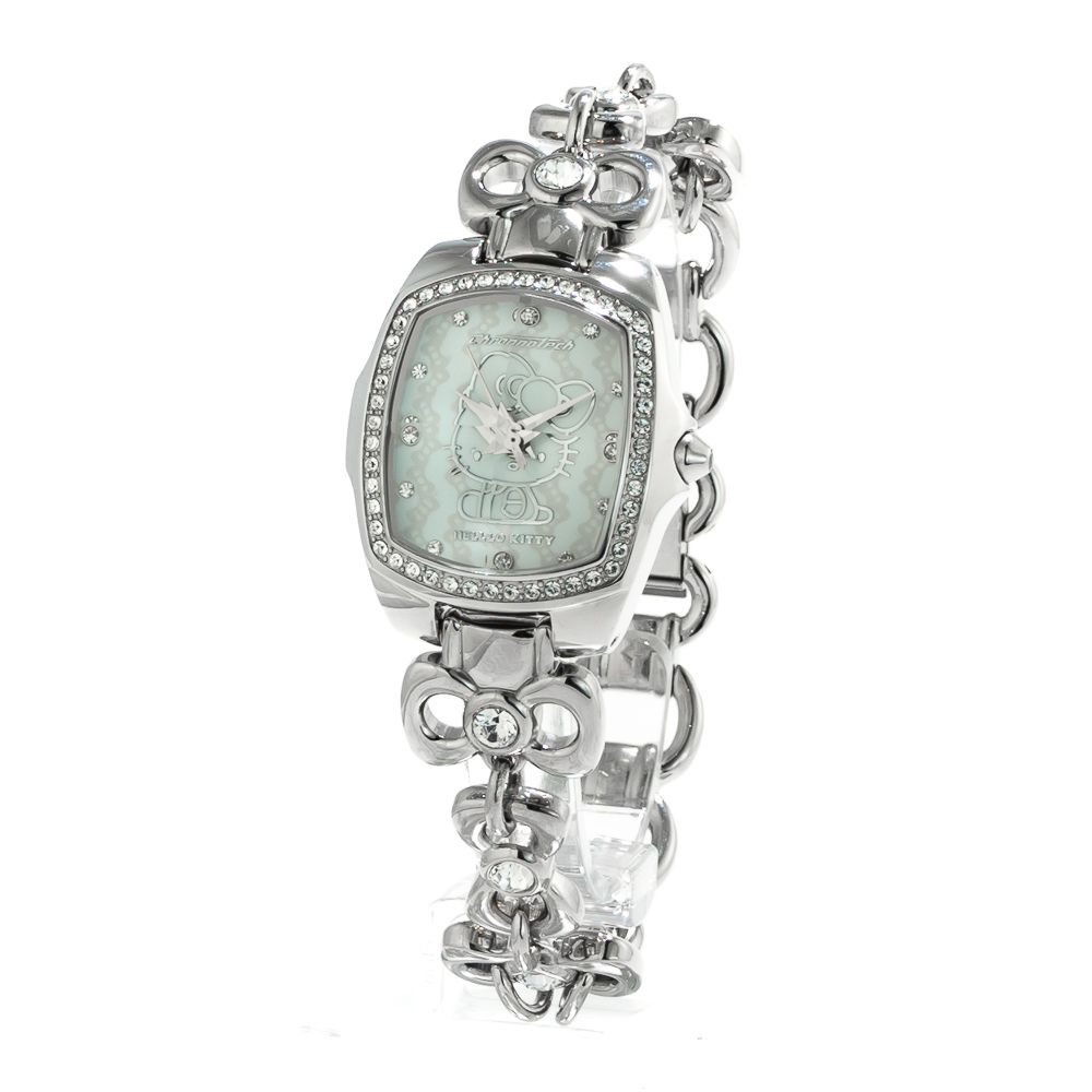 Montre argentée en acier inoxydable