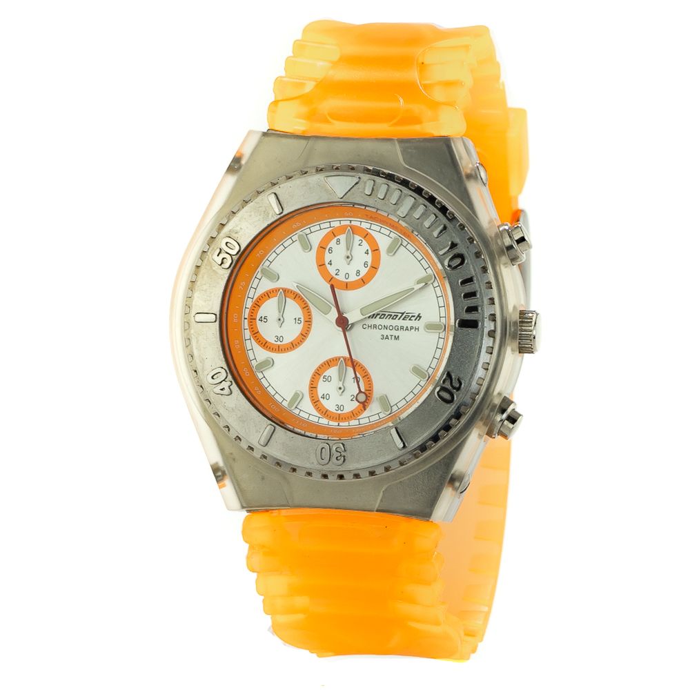 Montre Orange Quartz Grey grise
