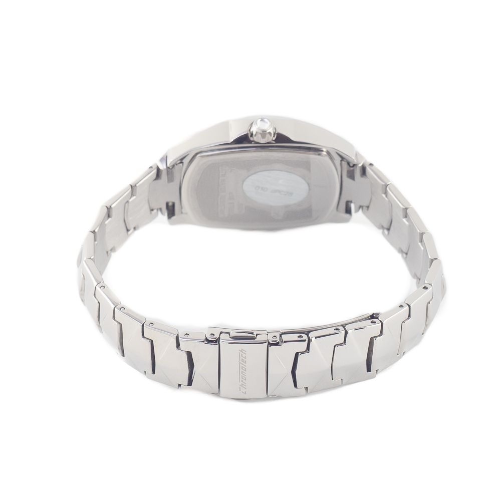 Montre quartz féminine argentée jaune