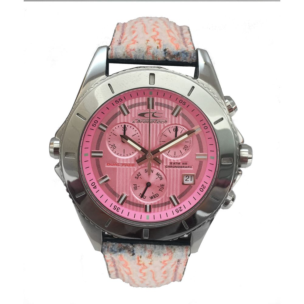 Montre multicolore rose rose