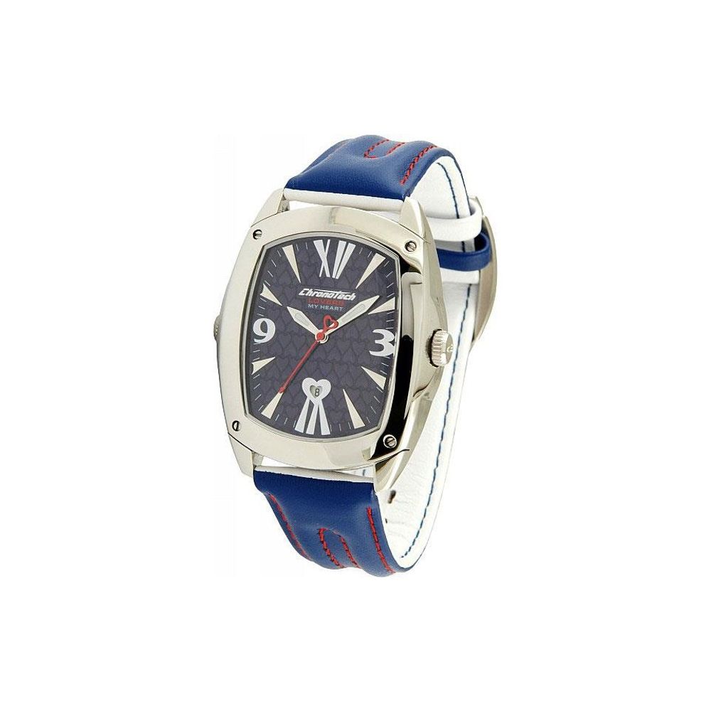 Montre Blue Leather bleue