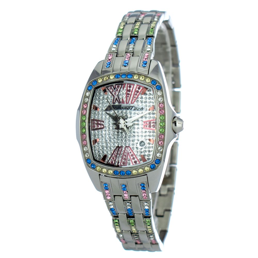Montre argentée quartz acier argenté