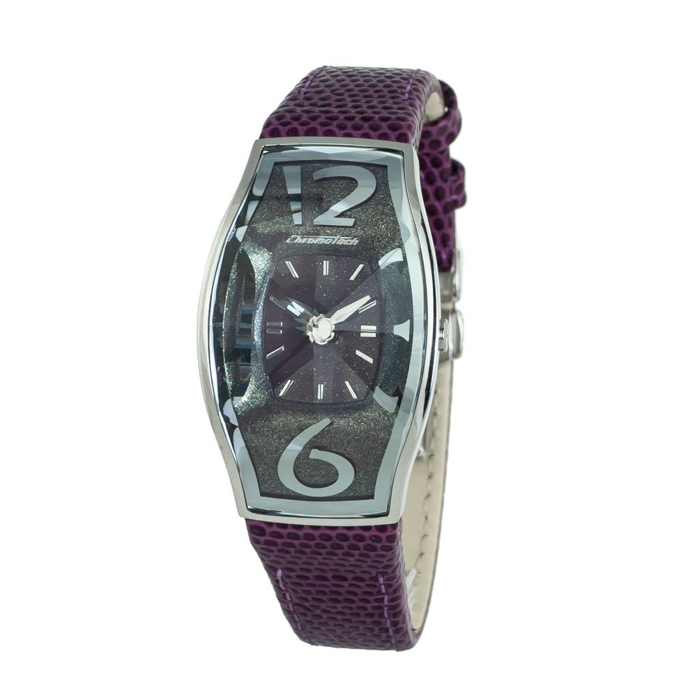 Montre Boss en cuir violet
