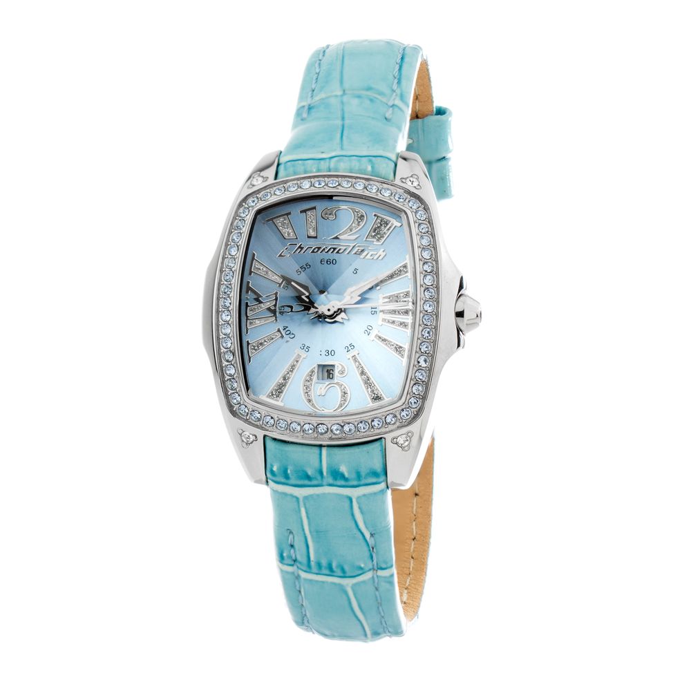 Montre Quartz bleu cuir