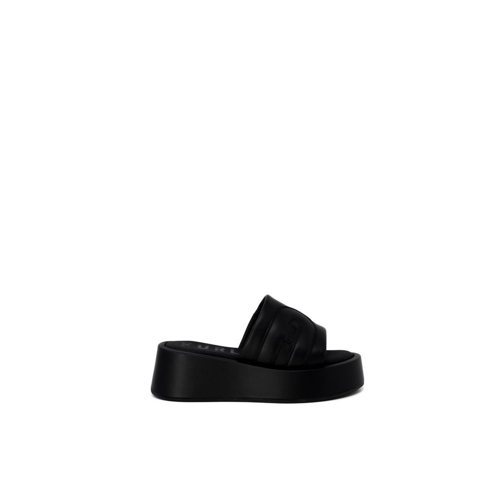 Chaussons Black Leather avec diadème noirs