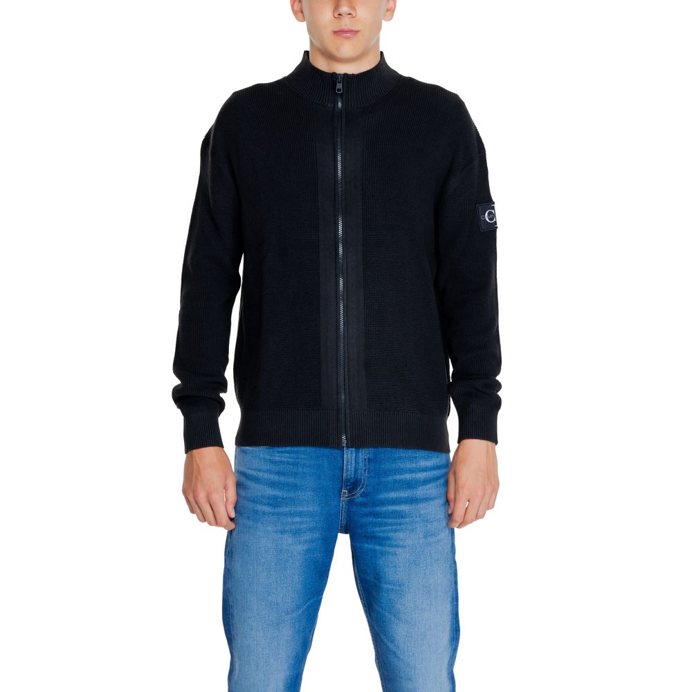 Cardigan Calvin Klein CORE BADGE noir