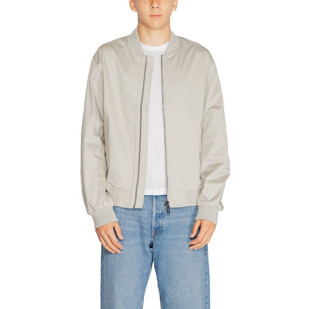 Veste Calvin Klein SATEEN STRETCH HERO grise
