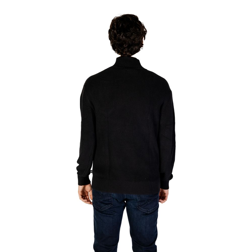 Pull Calvin Klein Jeans MIXED STITCH noir