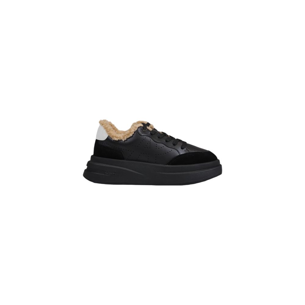 "Baskets noires et blanches cuir"