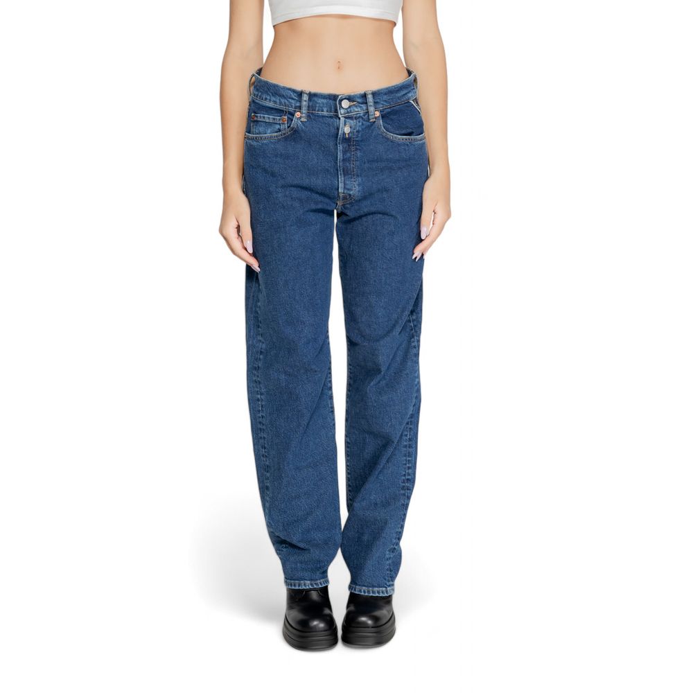 Jean mom Blue regular bleu