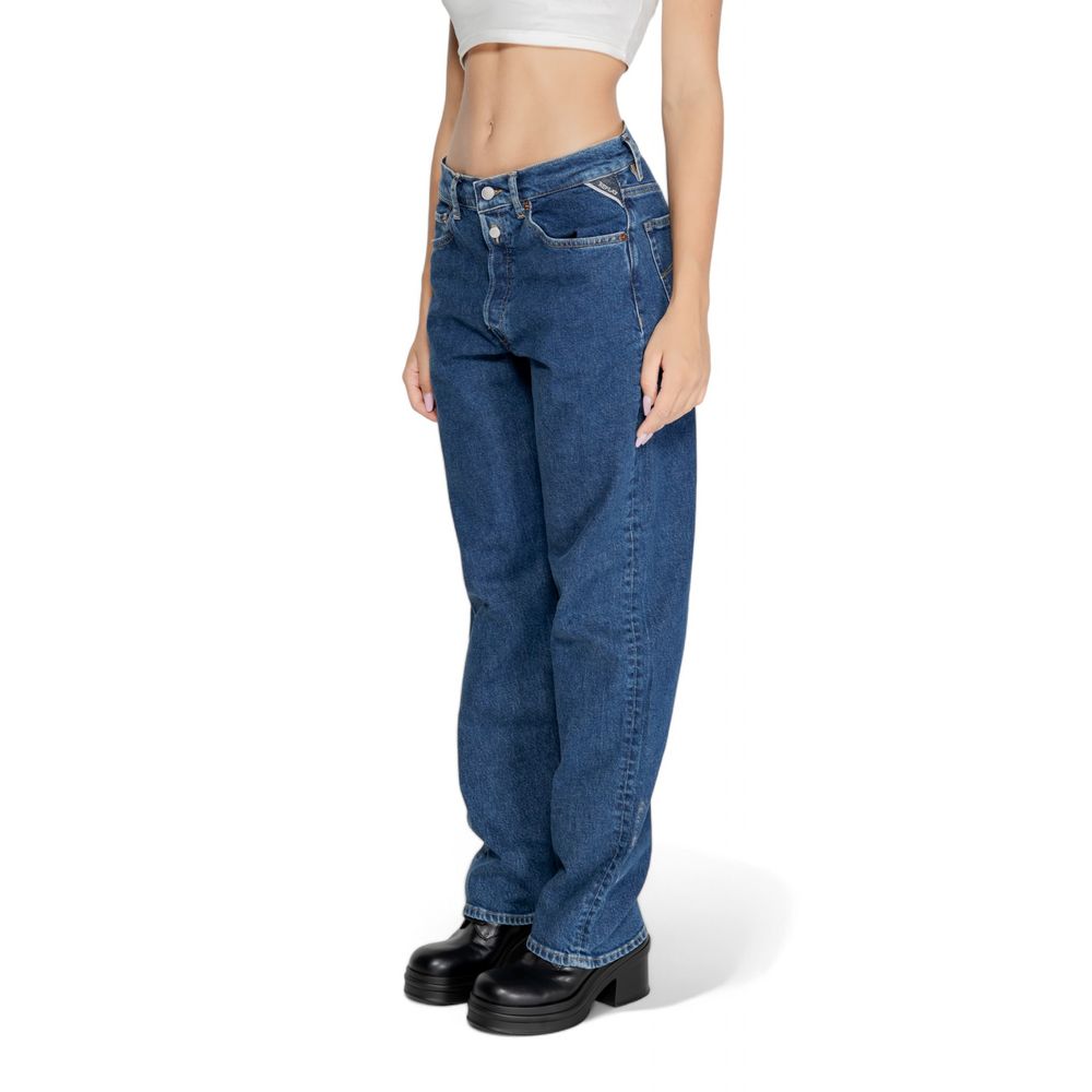 Jean mom Blue regular bleu