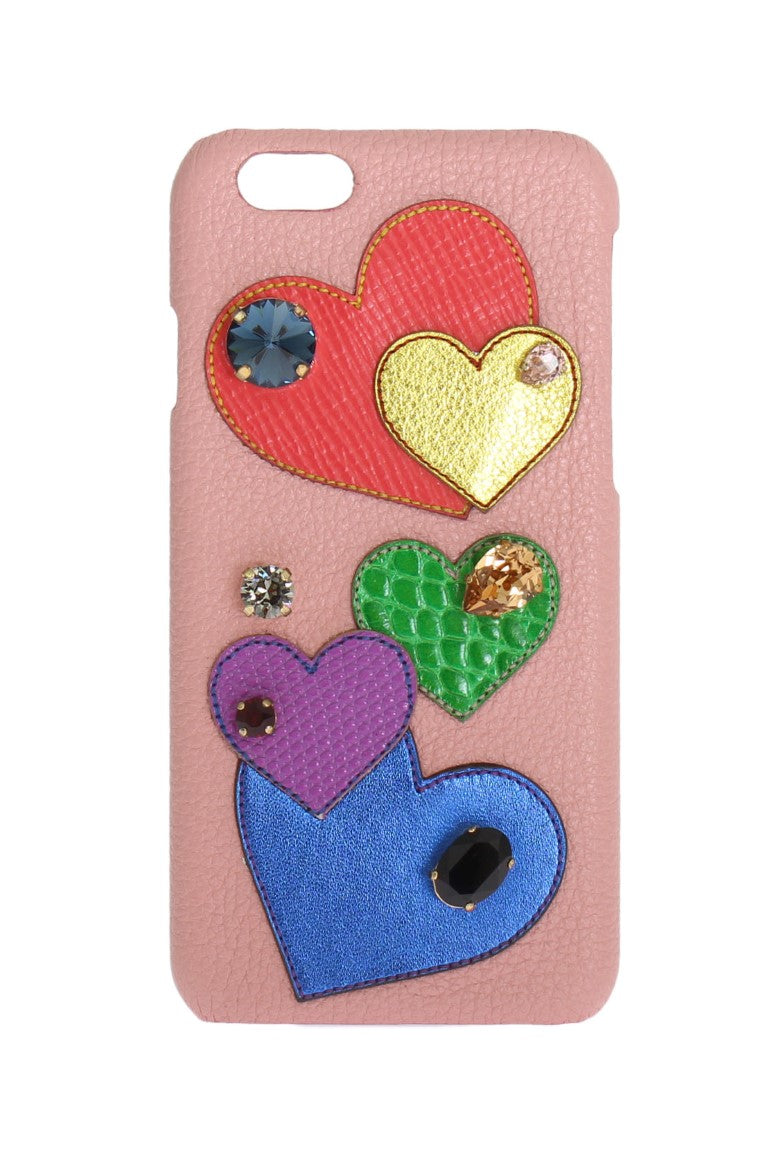 Coque Dolce & Gabbana Rose cristaux roses