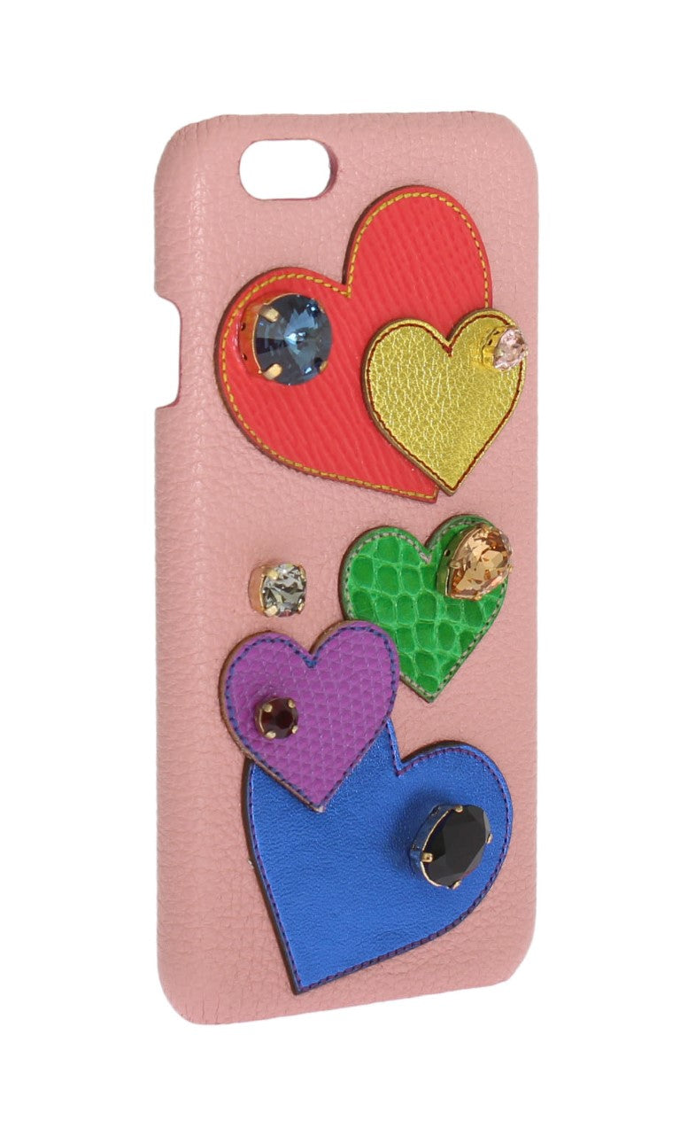 Coque Dolce & Gabbana Rose cristaux roses