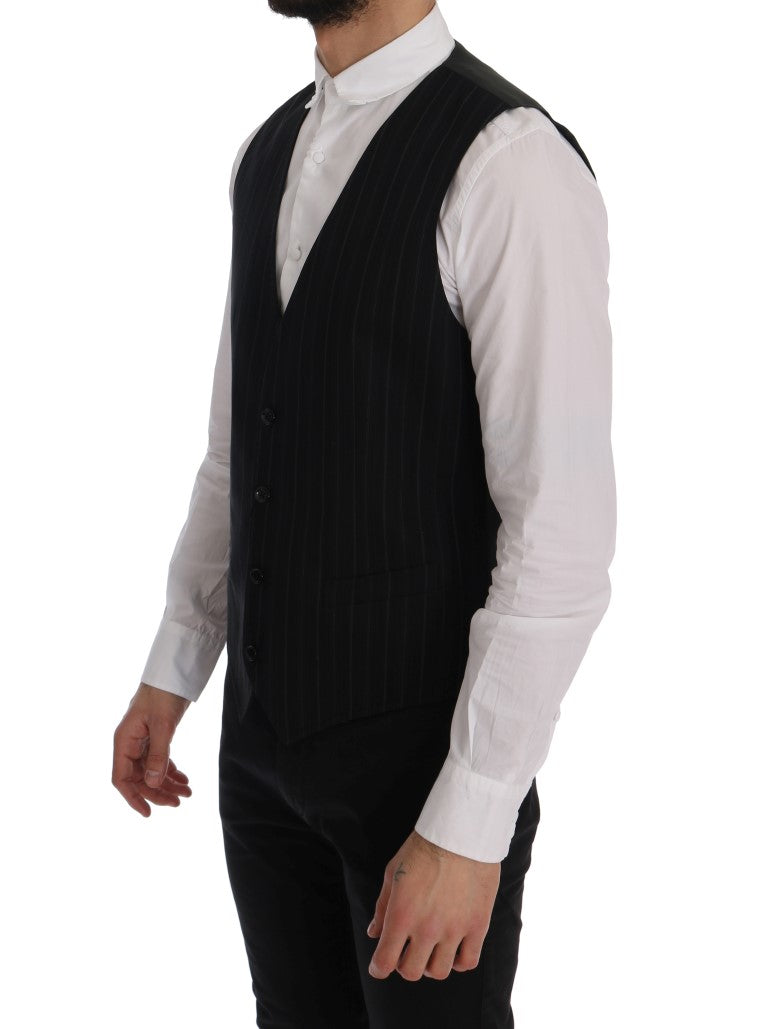 Gilet Dolce & Gabbana STAFF noir rayé