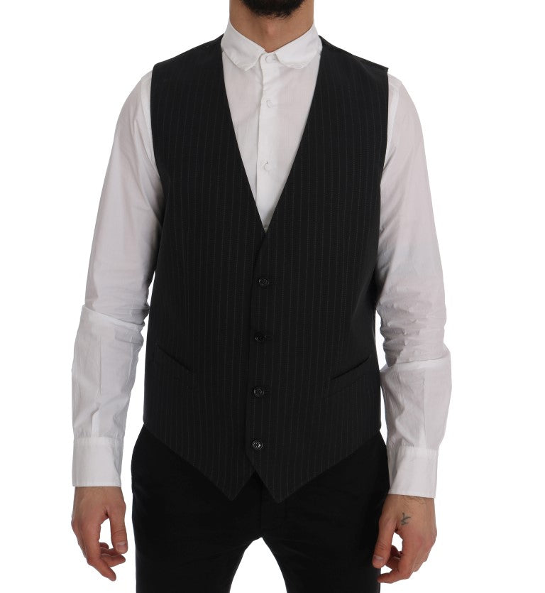 Gilet Dolce & Gabbana gris rayé