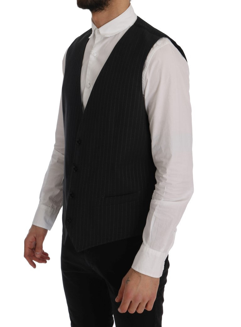 Gilet Dolce & Gabbana gris rayé