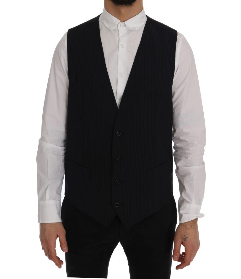 Gilet Dolce & Gabbana STAFF noir rayé