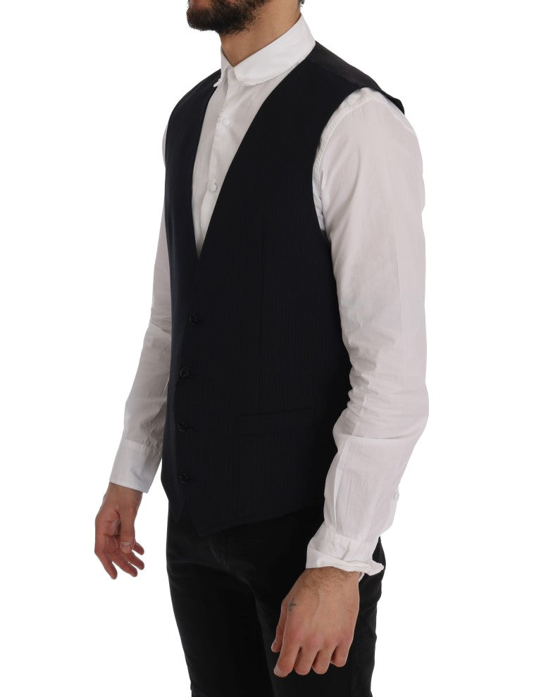 Gilet Dolce & Gabbana STAFF noir rayé