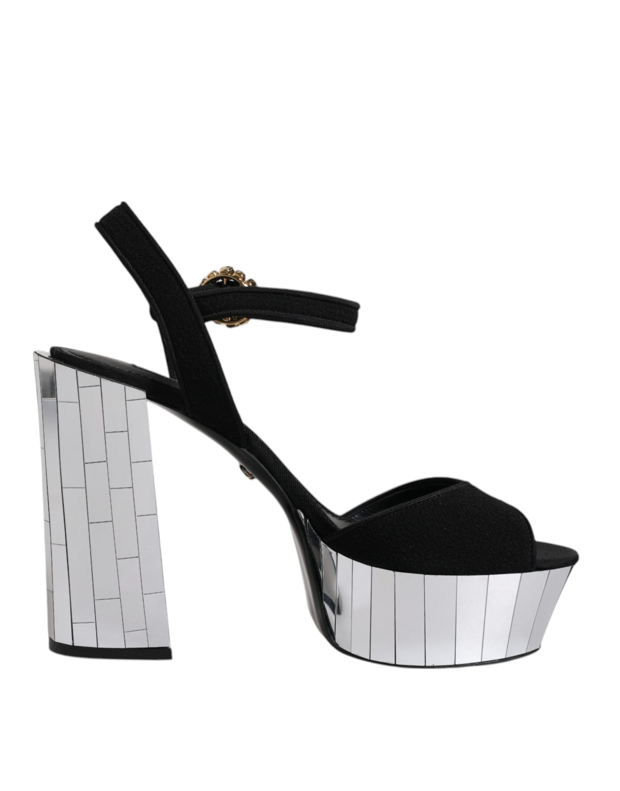 Sandales Dolce & Gabbana à miroir noires