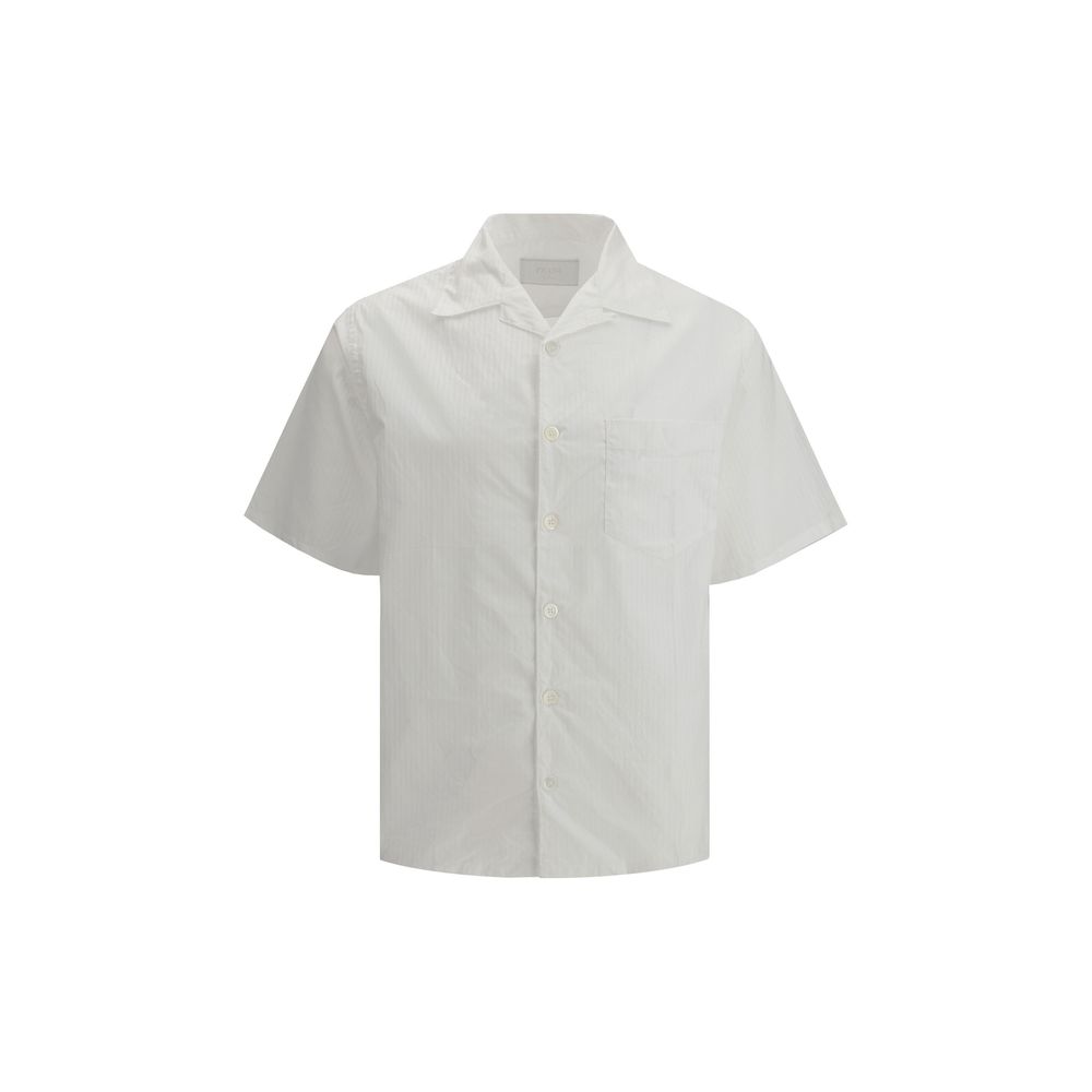 Chemise Prada à col cubain rayée