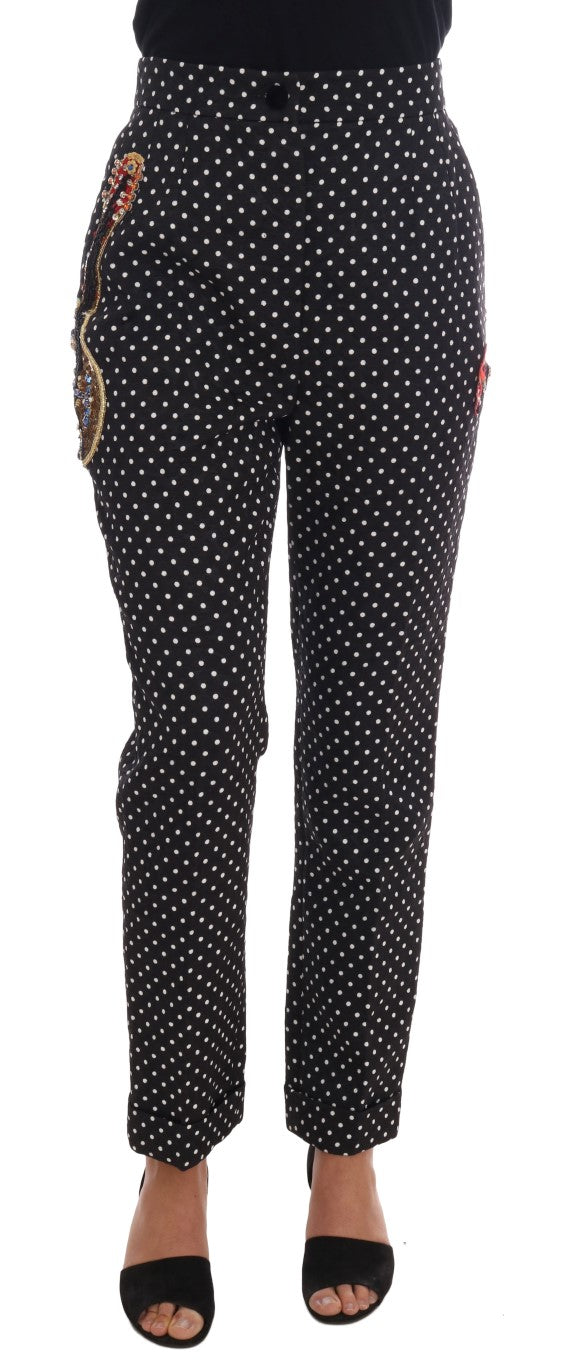 Pantalons Dolce & Gabbana Sicily noirs