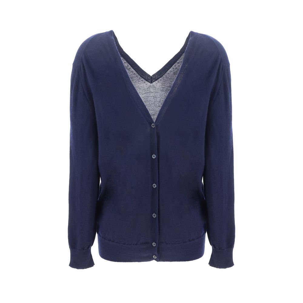 Cardigan Prada monochrome noir