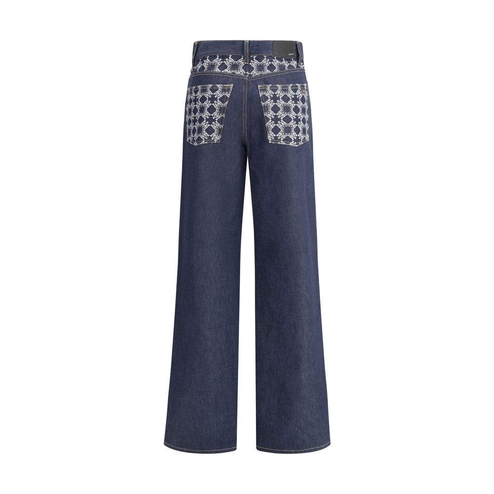 Jeans Amiri coupe large bleus