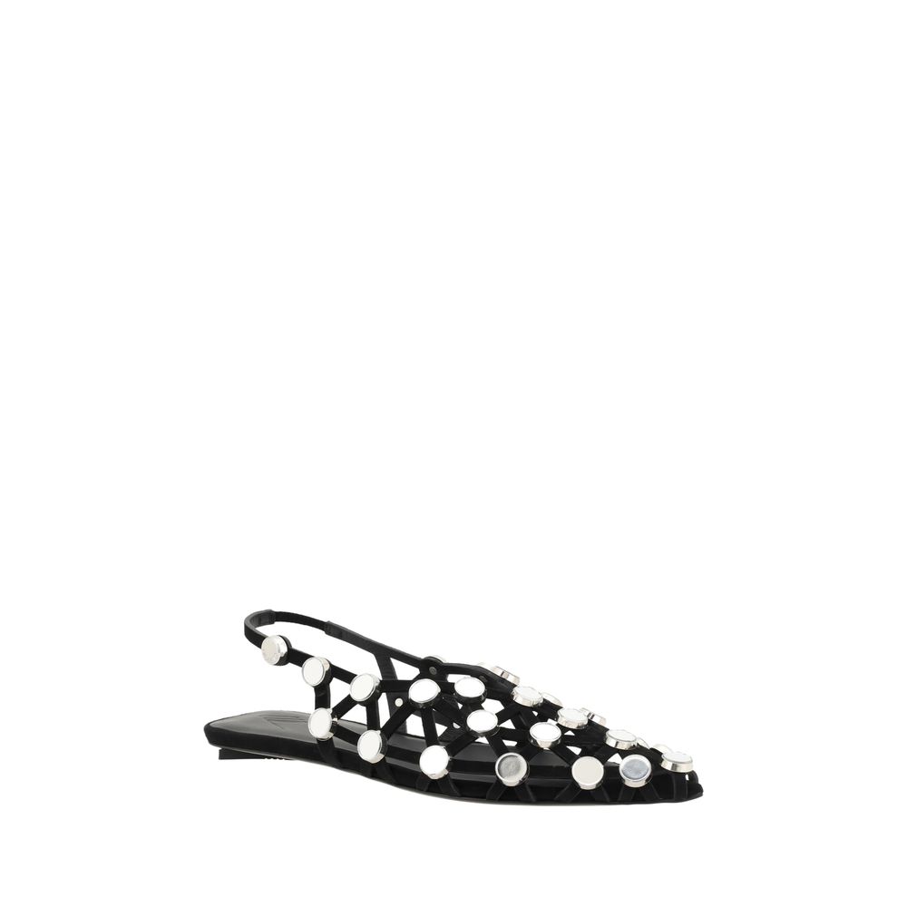 Ballerines The Attico Grid noires