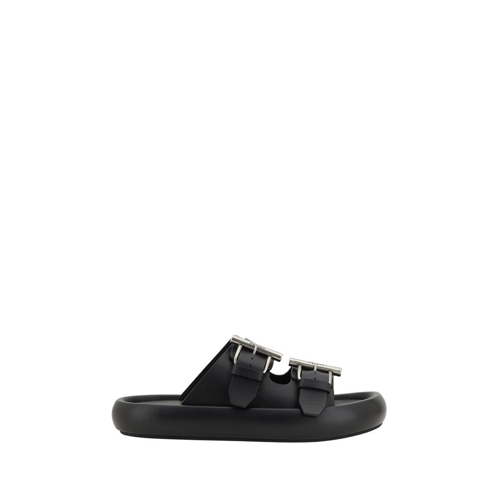 Sandales Alexander McQueen à deux brides noires