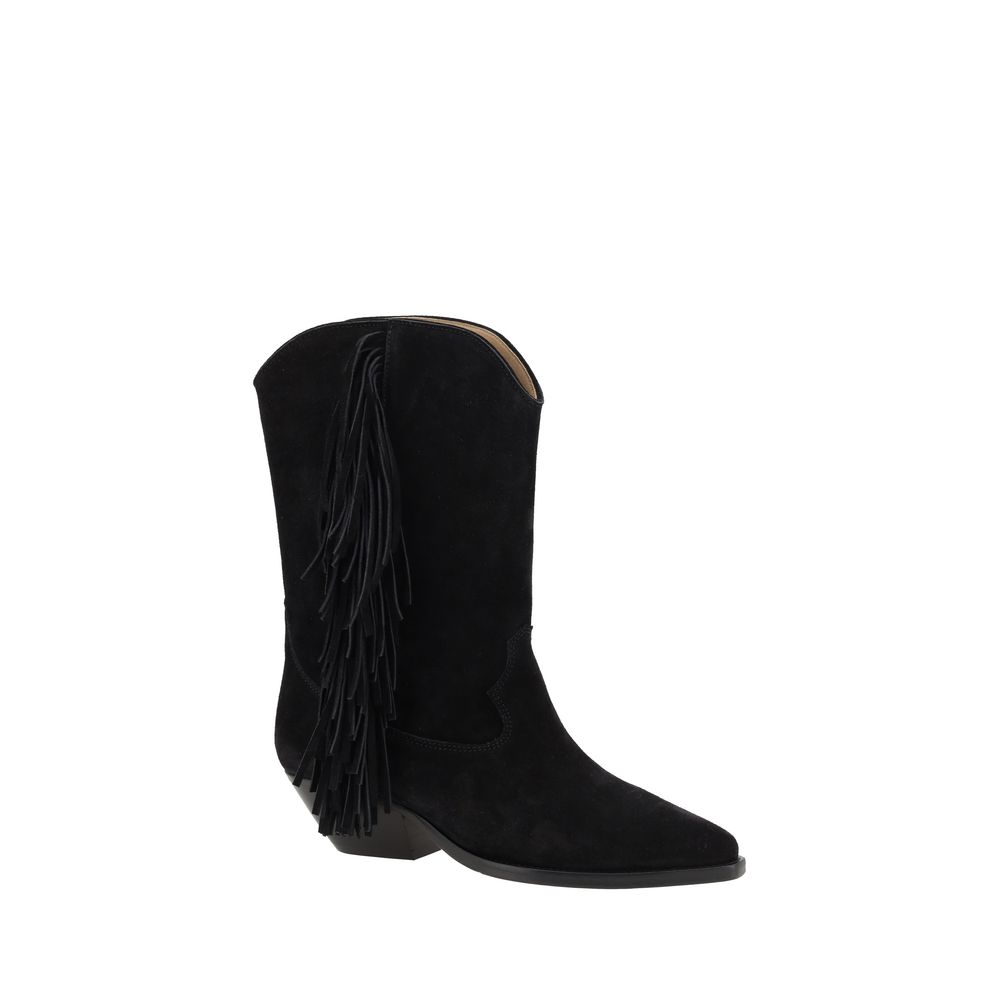 Bottines Isabel Marant Duerto en cuir marron