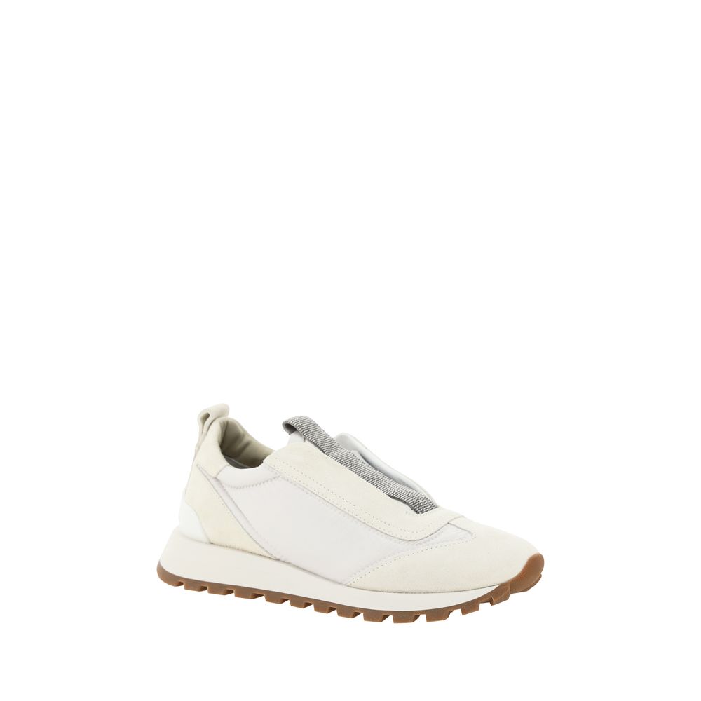 Baskets Brunello Cucinelli slip-on beiges