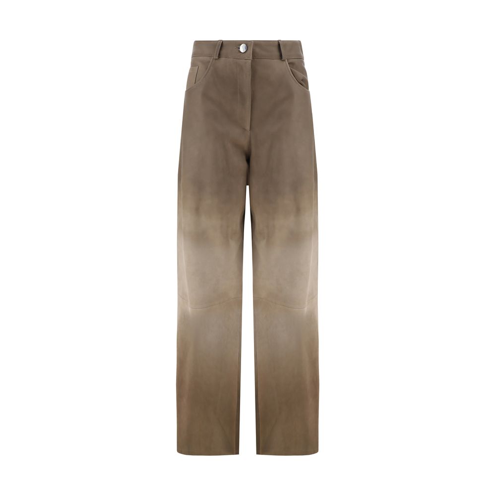 Pantalon Arma Catania en cuir noir