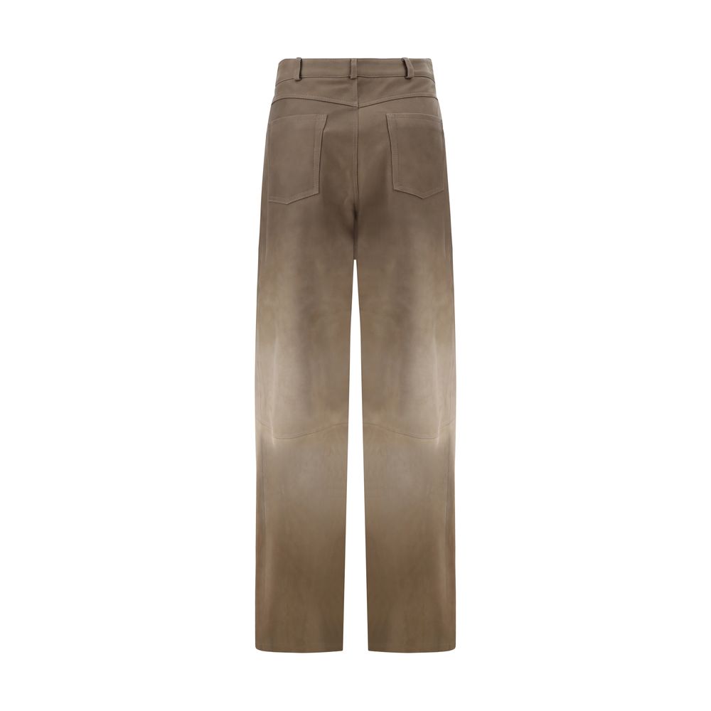 Pantalon Arma Catania en cuir noir