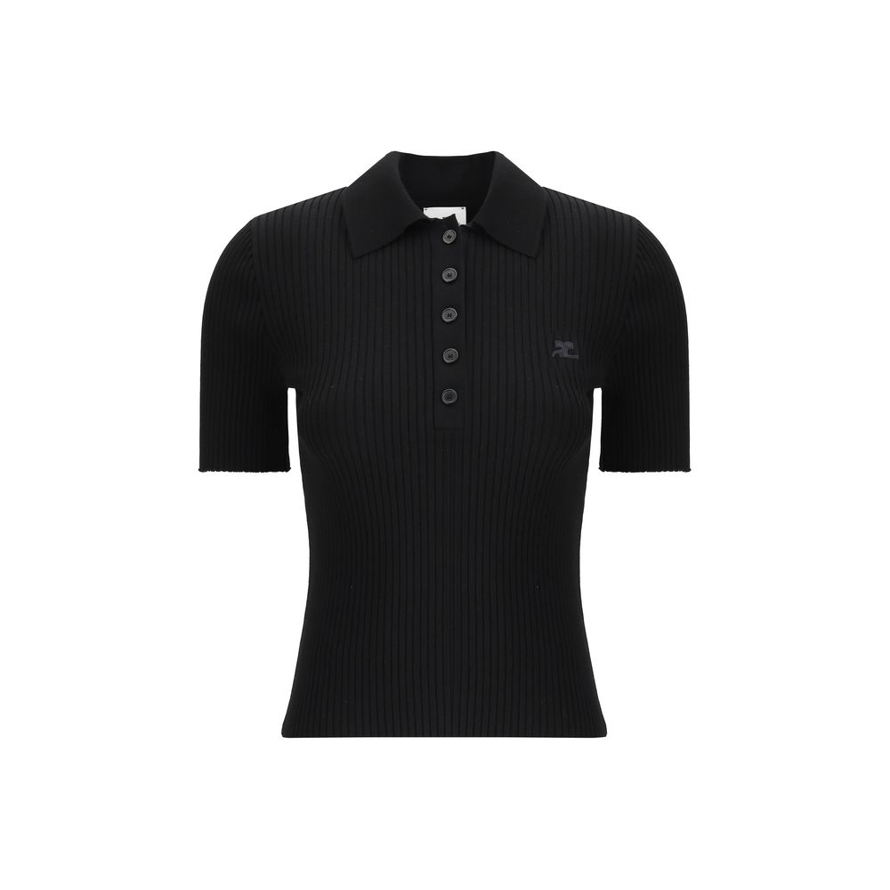 Polo Courrèges Slim fit monochrome