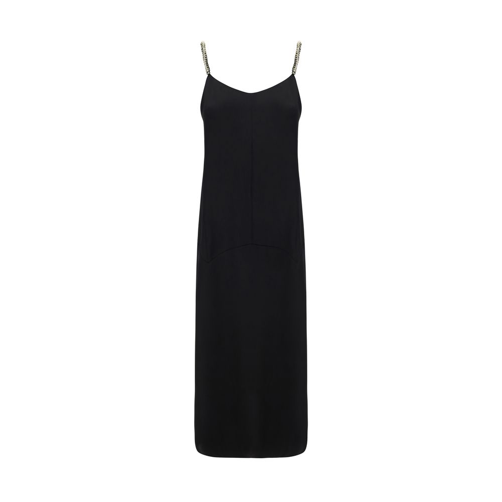 Robe Lanvin à fines bretelles dorées