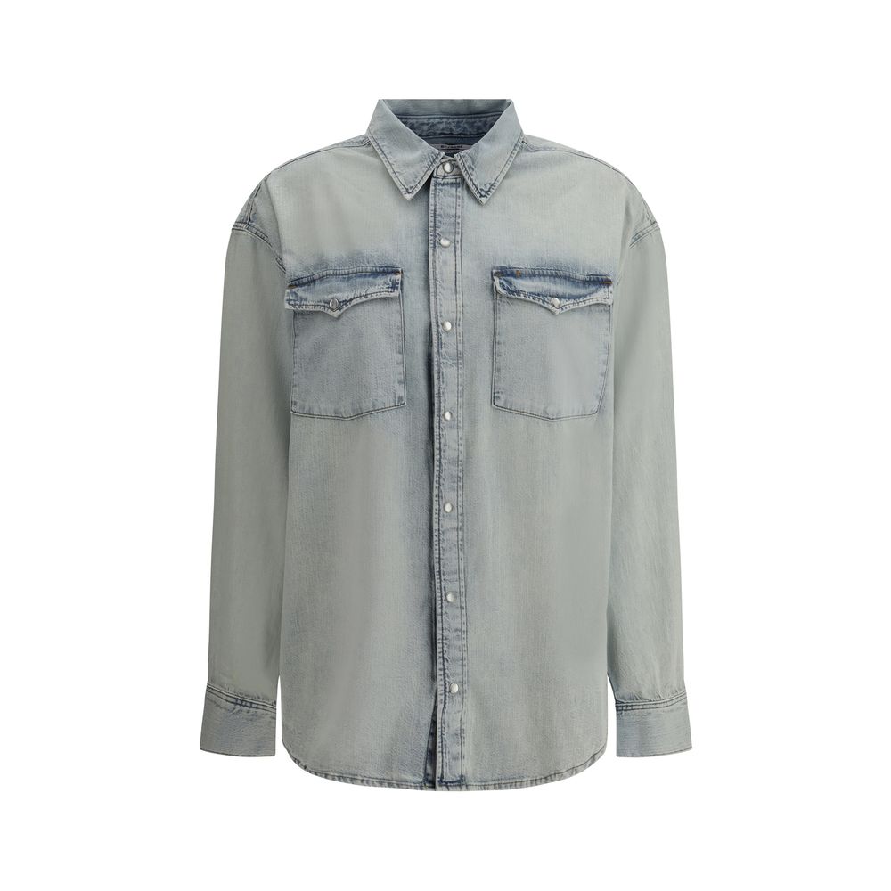 Chemise Re/Done en denim bleu